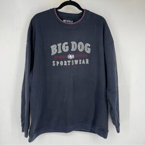 Big Dogs Vintage 90s Crewneck Sweatshirt Mens XL Graphic Spellout Skate Surf